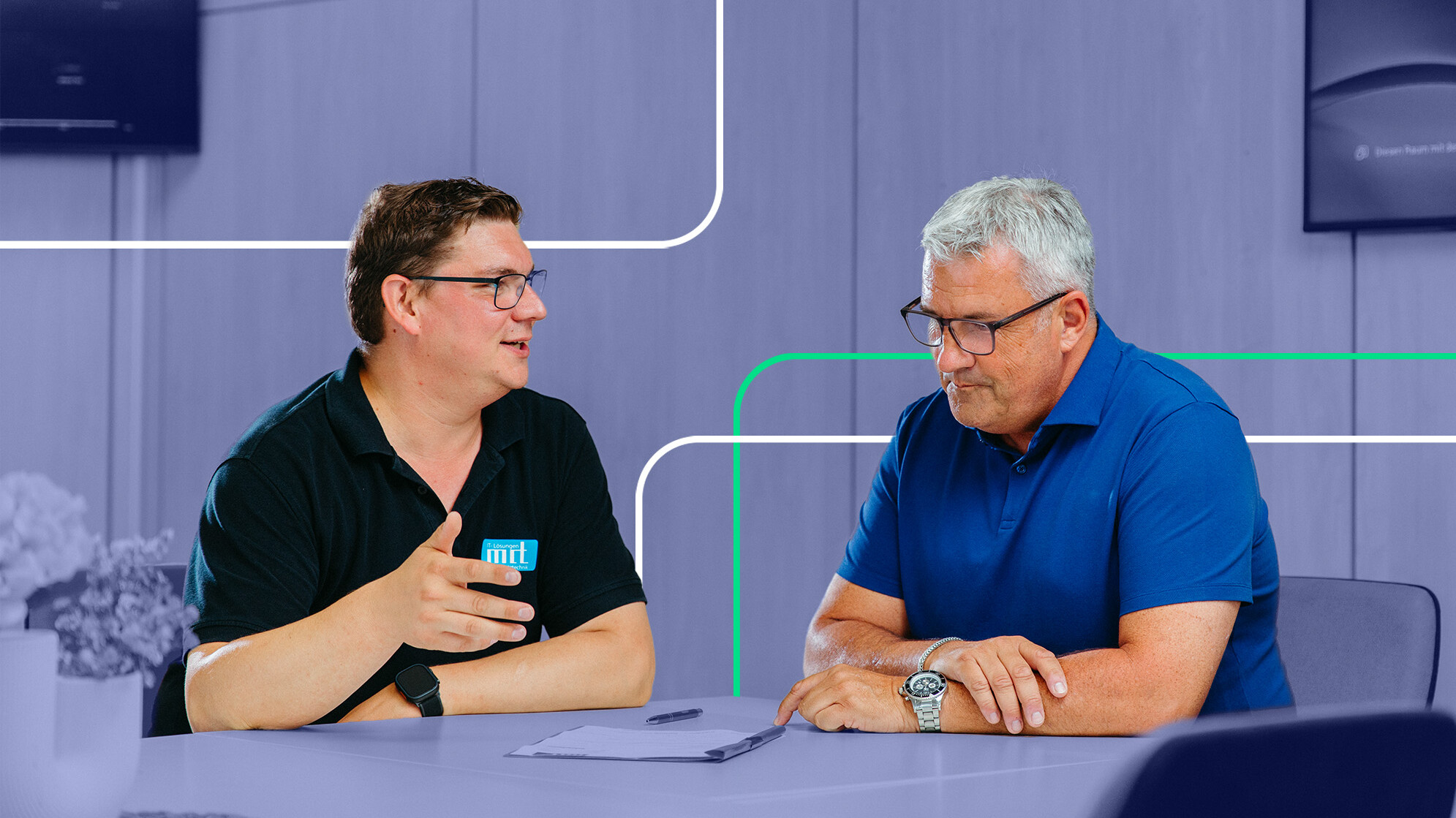 IT-Beratung zwischen Kunde und IT-Spezialist